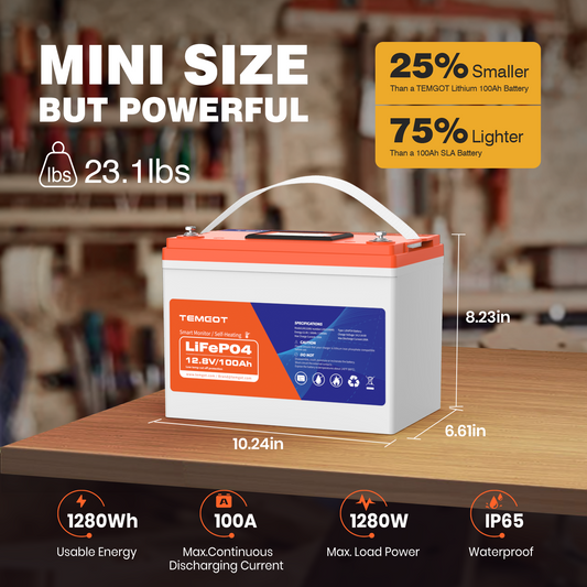 12V 100Ah Group 24 Battery Size