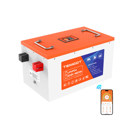 12V 460Ah LiFePO4 RV Battery, Built-in 250A BMS, Perfect for RVs, Motorhomes, and Off Grid