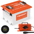 Temgot 36V (38.4V) 105Ah Lithium Golf Cart Battery with Touch Monitor, 4000+ Cycles, Rechargeable 200A BMS LiFePO4 Battery